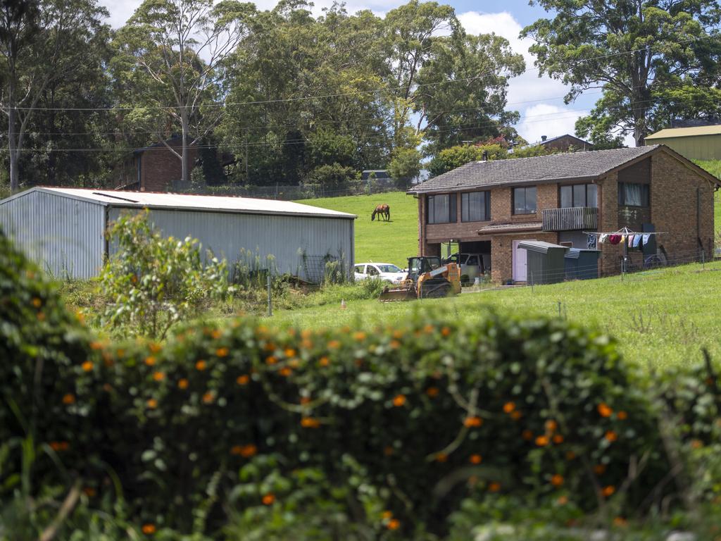 The property at Dural in where the caravan containing explosives was relocated to before its contents were discovered. Picture: Jeremy Piper