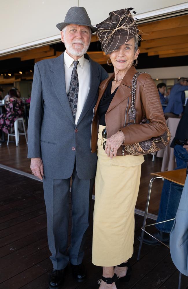 David and Lynda Guy at the Gympie Muster Races. Saturday, August 19,. 2023. Picture: Christine Schindler