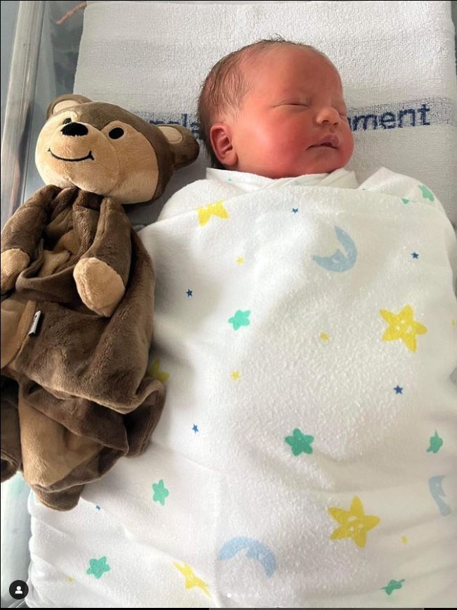 Dolphins player Sean O'Sullivan welcomed baby girl Sadie with partner Danica. Credit: Instagram