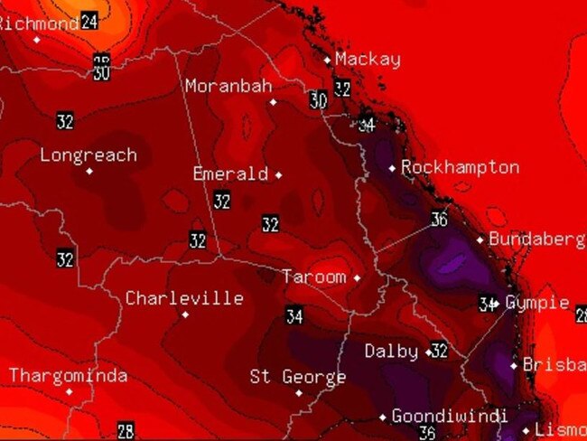 South East Queensland is sweltering through a extreme heatwave today with temperatures to hit 37C. Picture: Supplied