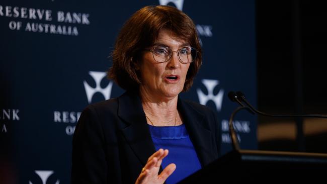 RBA governor Michele Bullock on Tuesday announced a cut in the cash rate to 3.85 per cent. Picture: Nikki Short