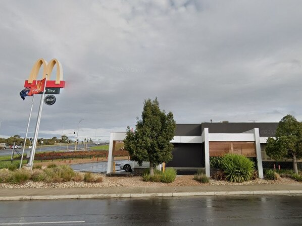 The Rebels crew allegedly extorted a man at the car park of this Melton McDonald's.