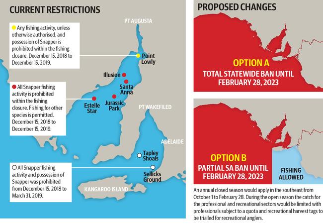 The proposed ban on fishing for snapper.