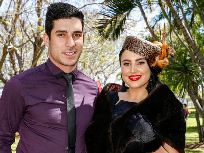 SOCIALS - Ladies Day at Cluden Racecourse - George Papageorge and Rachael Fanning of Townsville - Sunday Mail - 23/07/2016 - Photographer: Michael Chambers.