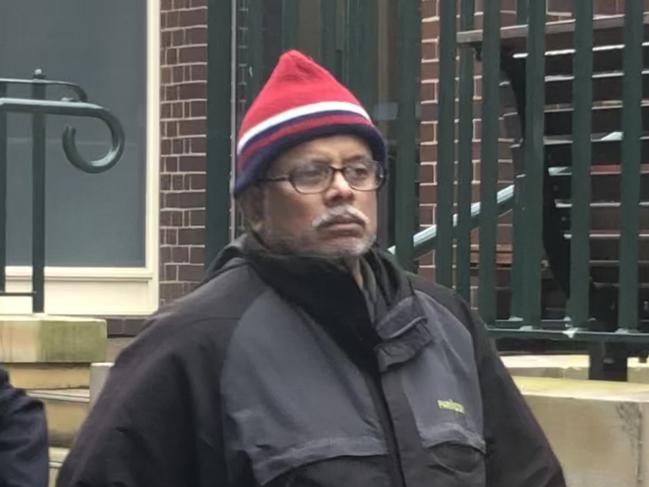 Abdul Sattar, 62, a janitor of Beacon Hill, outside Manly Local Court on Thursday, where he pleaded guilty to four counts of intentionally sexually touch a 14-year-old girl in a shop on the northern beaches.