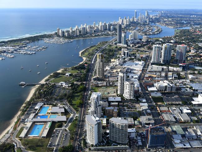 The Gold Coast Aquatic Centre is seen at Southport on the Gold Coast, Wednesday, May 17, 2017. The Aquatics venue will host swimming and diving competition at the 2018 Commonwealth Games which will be held April 4-15 next year.  (AAP Image/Dave Hunt) NO ARCHIVING