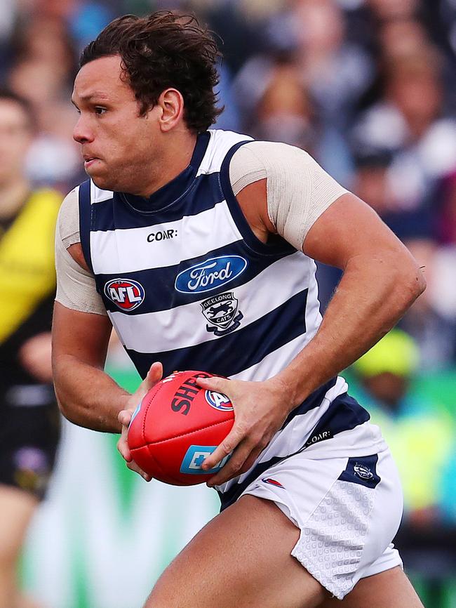 Steven Motlop stepped up in Joel Selwood’s absence. Picture: Michael Klein