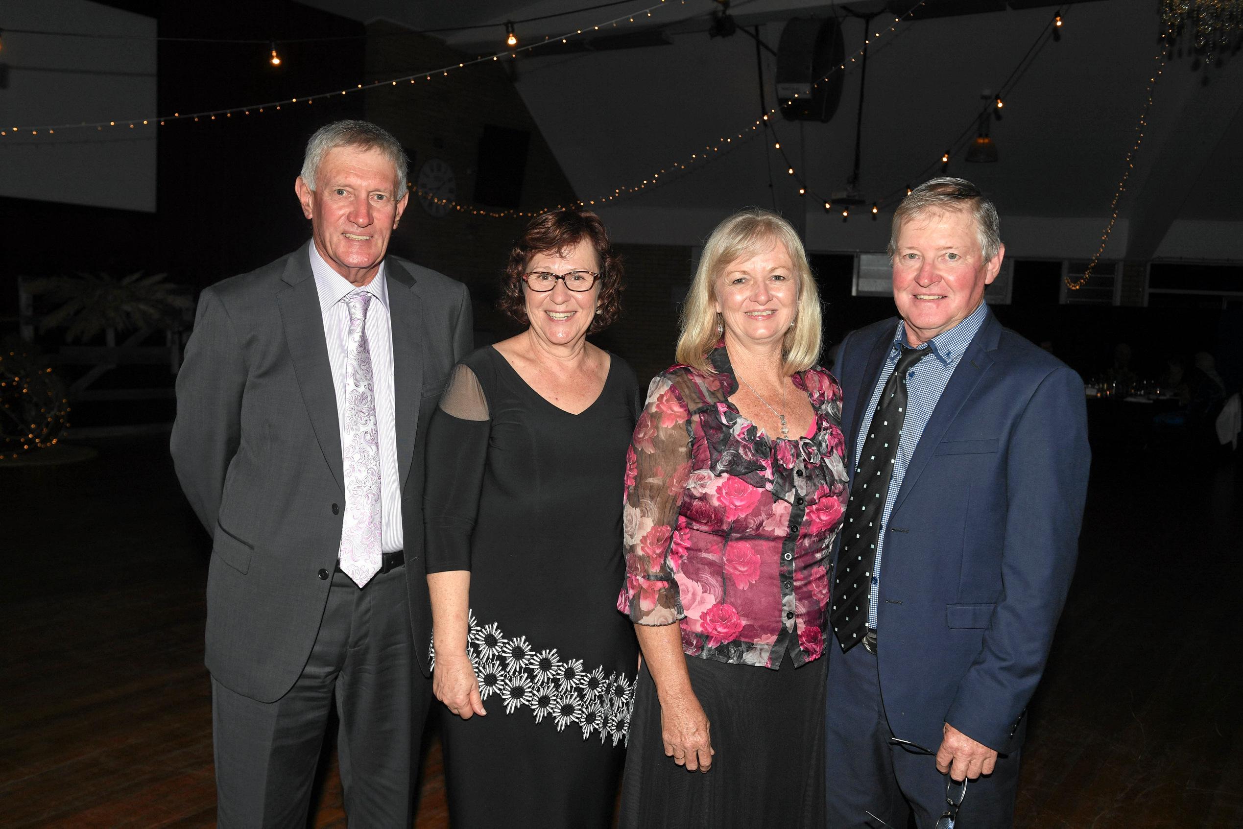 Gympie Show Ball - Ian Morgan , Jaylenne Morgan, Carmel Kahler, Graham Kahler. Picture: Troy Jegers