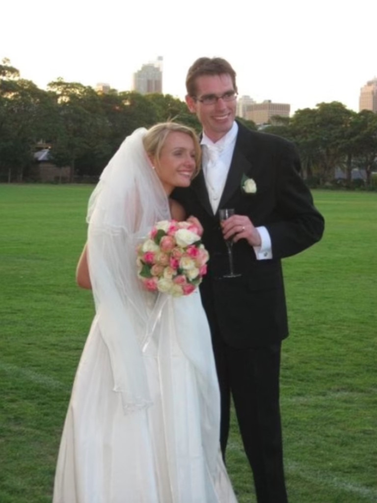 Helen and Dominic Perrottet on their wedding day. Picture: Facebook