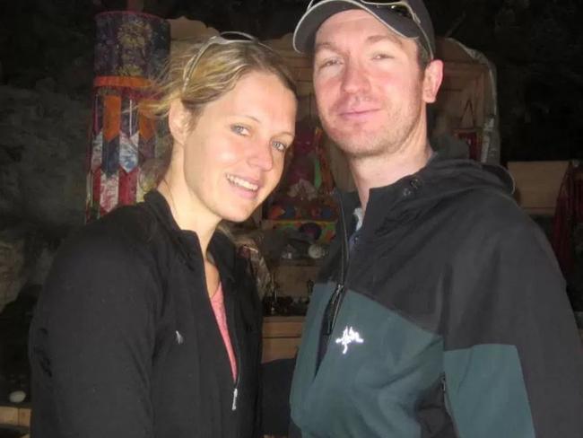 Marisa Strydom with husband Robert Gropel pictured in Nepal ahead of their ascent of Everest. Picture: Facebook.