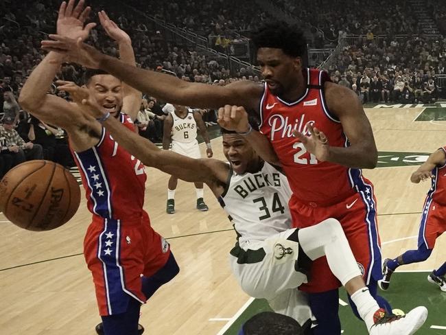 Giannis Antetokounmpo was too much for the Sixers to handle.