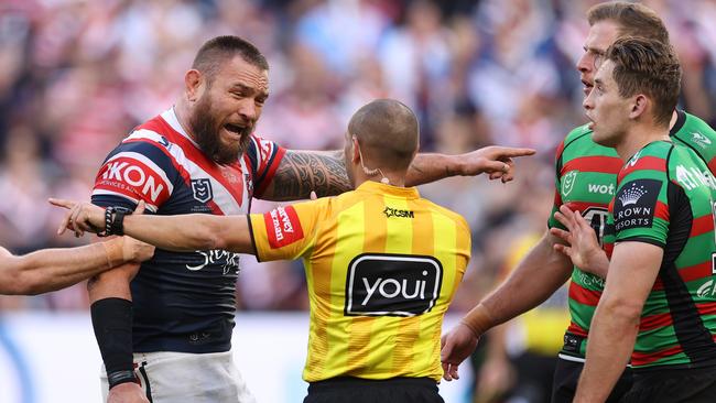 Jared Waerea-Hargreaves sought revenge on Tom Burgess. picture: Mark Kolbe/Getty