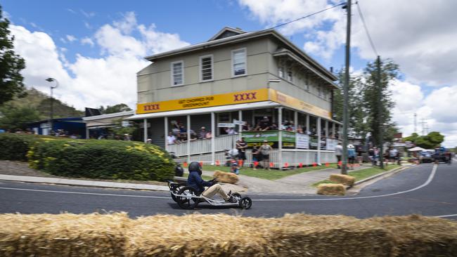 The Get Chopped Pub Greenmount is pumping during the Greenmount Billy Kart Challenge, Saturday, November 23, 2024. Picture: Kevin Farmer