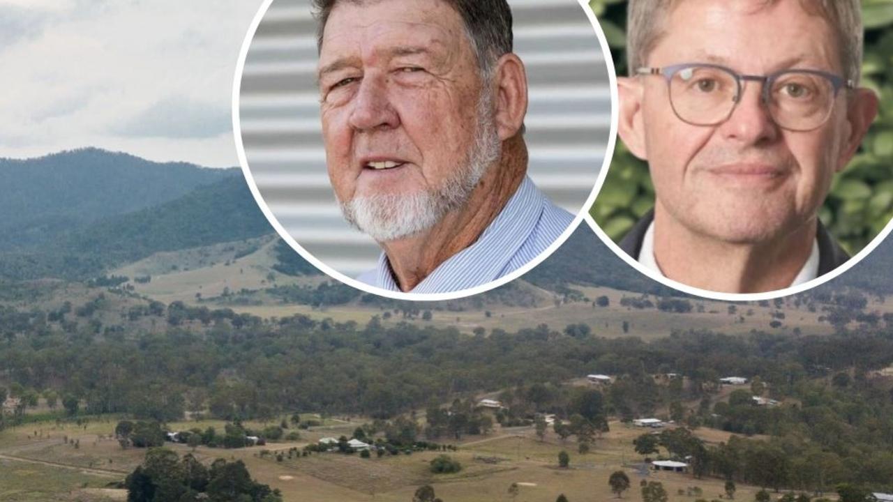 The North Burnett Regional Council (Mayor Les Hotz and CEO Craig Matheson inset) says “unprecedented” inflation and delays in federal government financial support were key drivers behind a staggering $22.3 million operating loss in the last financial year.