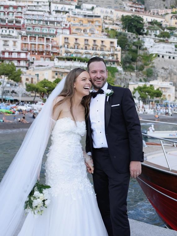 Cale and Kaila Porter chose to eloped on the Amalfi Coast, Italy. Picture: I Do Cinema