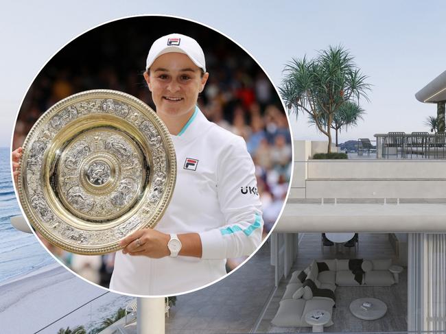 Tennis star Ash Barty bought a unit in the Kloud tower at Palm Beach