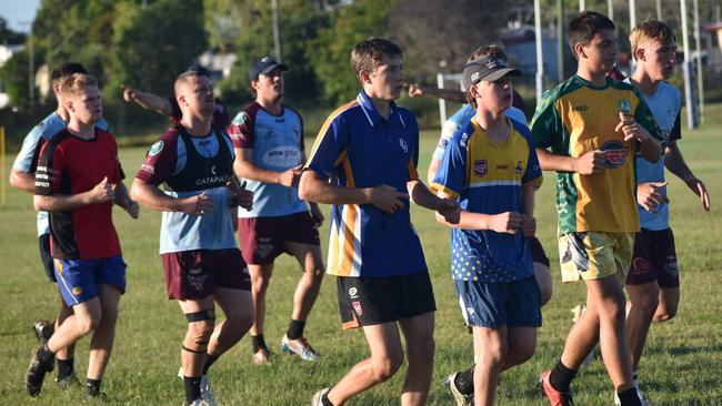CQ Capras under-16, under-18, under-21 and senior men training at Kettle Park, Rockhampton, on December 3, 2022.