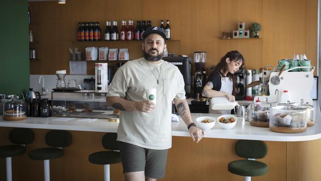 Yianni Passaris at his Morning After cafe. Picture: Russell Shakespeare