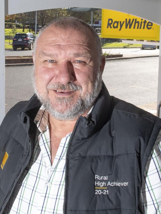 Geoff Trost, principal Ray White Rural Crows Nest. Picture: Nev Madsen.