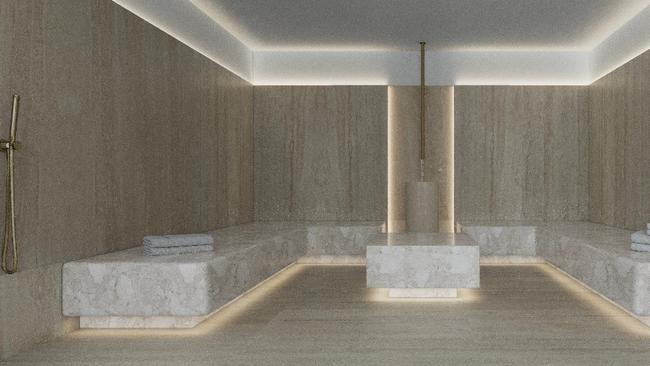 A render of the wellness amenities in Tower 1 of 'Little Italy' in Newstead. Image supplied.
