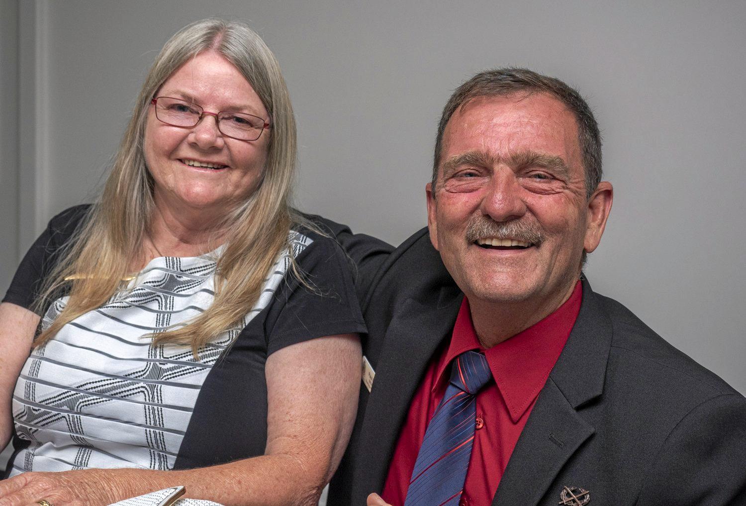 Janette Cockerell and Paul Petter. Picture: Glenda Riley