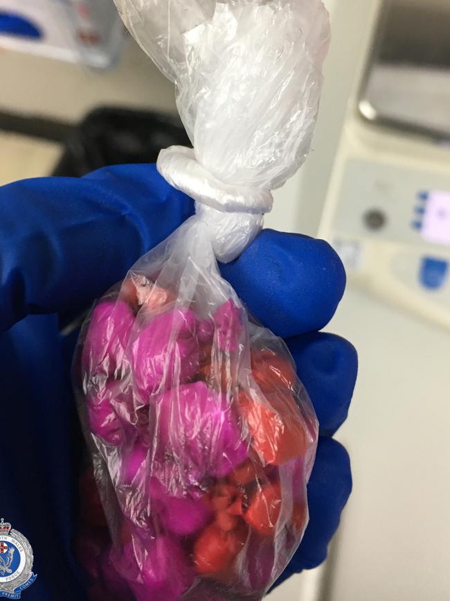 Police seized balloons of drugs during the raids.