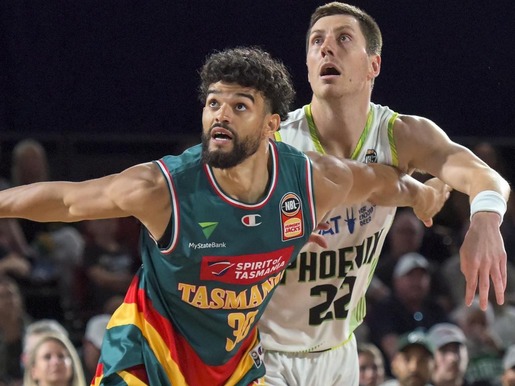 Dane Pineau lauded his teammates’ work on the glass against the Jackies. Picture: Getty Images