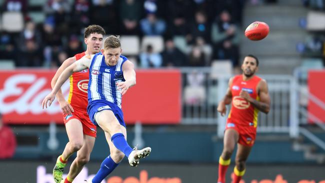 Jack Ziebell said the Roos need to return a negative test before being allowed to train. Picture: Steve Bell/Getty Images