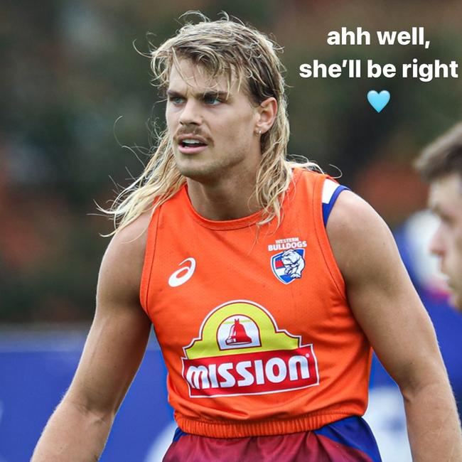 Bailey Smith's post on Instagram just hours after scans confirmed he had ruptured his ACL.