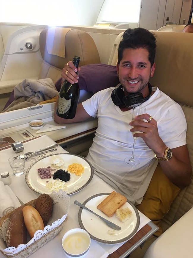 Mendieta-Blanco enjoyed a first-class lifestyle. Picture: Supplied