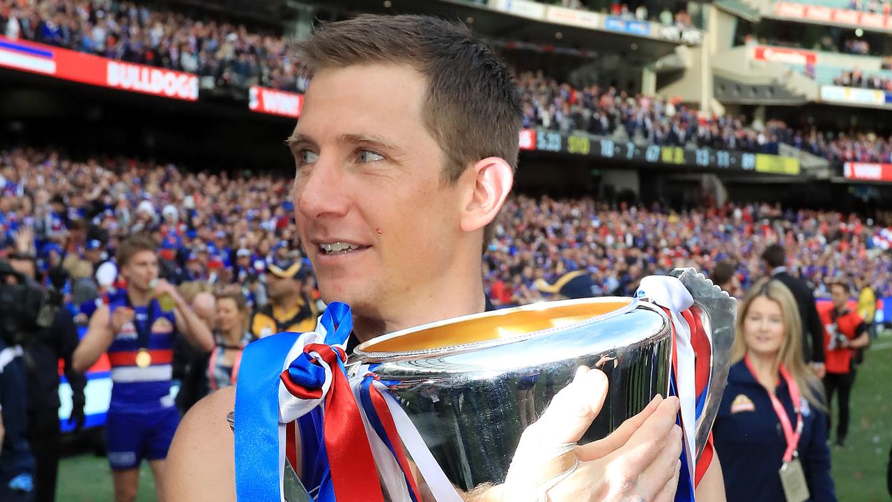 Premiership Bulldog Dale Morris has announced his retirement from the AFL. Picture: Alex Coppel