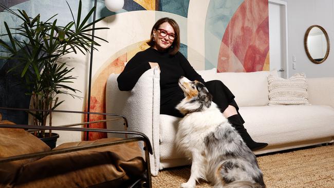 DAILY TELEGRAPH JUNE 5, 2025. Natalie Wells at her Newtown unit she bought in 2019 and is shocked at how much her area has changed and how much prices have changed. For a Saturday Telegraph story about how much the housing market has changed since Covid. Picture: Jonathan Ng