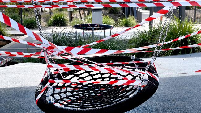 Francis Park in the Blacktown City Council area, in Sydney's west, was among playgrounds closed on the recommendation of NSW Police during the pandemic. Picture: NewsWire/Jeremy Piper