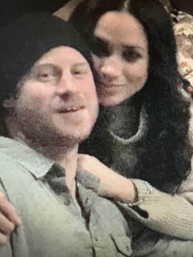 Harry and Meghan were spotted at a restaurant with Evans and Baptista. Picture: Netflix