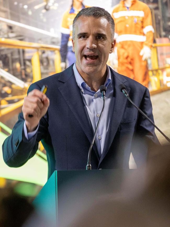 Premier Malinauskas is frustrated with the Whyalla steelworks blast furnace. Picture: Ben Clark