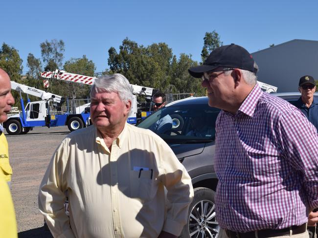 Prime Minister Scott Morrison made a surprise appearance at XTreme Engineering on Sunday afternoon, with Ken O'Dowd.