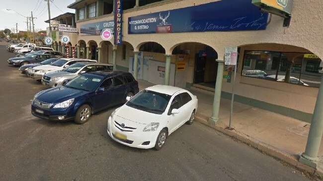 Council staff recommended proceeding with nose-in parking along this 70m section of Fitzroy St in Grafton.