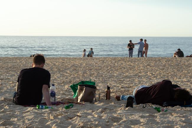 A new years hangover is waiting for some on Bondi Beach this morning. Picture: Monique Harmer