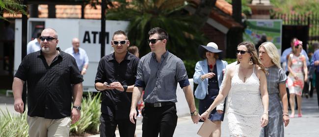 Punters and spectators return to Eagle Farm for the first time in four years during Eagle Farm Race Day at Eagle Farm Racecourse on Saturday, December 22, 2018. (AAP Image/Tertius Pickard)