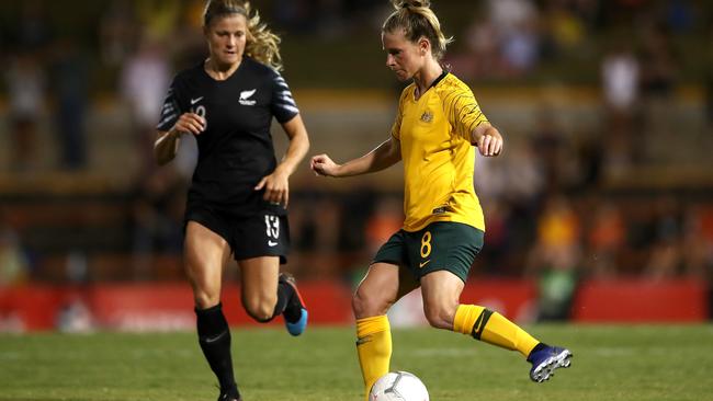 Midfielder Elise Kellond-Knight is confident the Matildas can hit back against Brazil at the Women’s World Cup. Picture: Getty Images