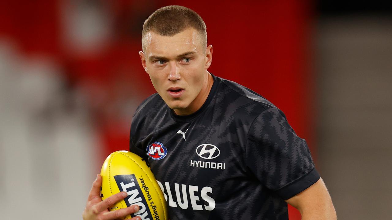 Patrick Cripps could be a bargain pick late in your KFC SuperCoach Draft. Picture: Michael Willson/AFL Photos via Getty Images