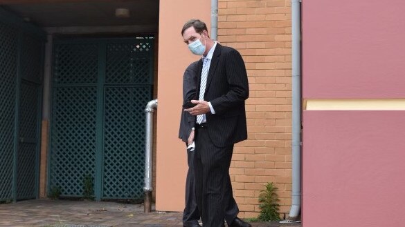 Darren Rodney Stevens leaves Lismore District Court on Friday.