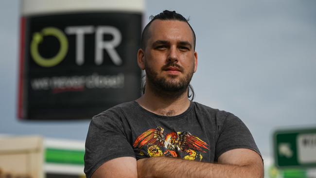 Workers involved in the OTR lawsuit will not get the big payouts expected due to an error made by the law firm representing them. Worker Tristan Brown is not to impressed. Picture: Naomi Jellicoe