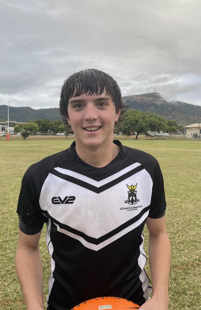 All Souls St Gabriels School fullback Corey Musk scored the match-sealing try against Southern Cross Catholic College in their 8-0 win. Picture: Patrick Woods