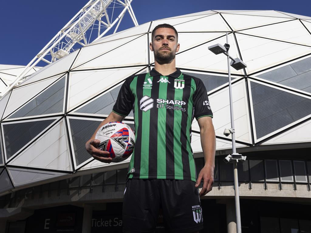 Western United skipper Ben Garuccio is keen to continue his good form against his hometown club Adelaide United on Sunday. Picture: Daniel Pockett/Getty Images