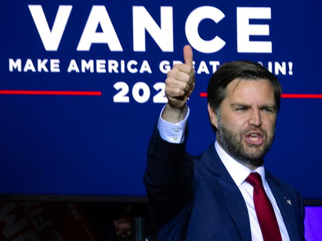 Donald Trump’s running mate JD Vance says he doesn’t care what happens to Ukraine. Picture: AFP