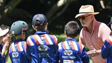 Writer and juniors sports coach Chris Kenny takes his young charges through their paces.