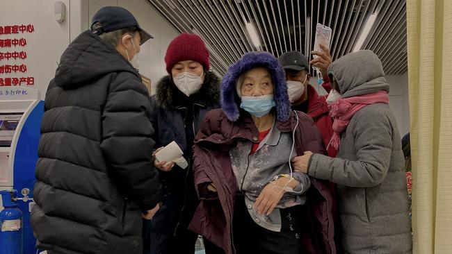 Cities across China have struggled with surging infections resulting in overflowing hospital wards. Picture: AFP.