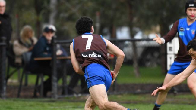 Rhys Kennedy in action last week. Photo: Ormond AFC/Facebook.