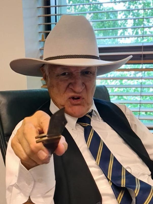 Bob Katter has threatened to ‘flex his powers’.